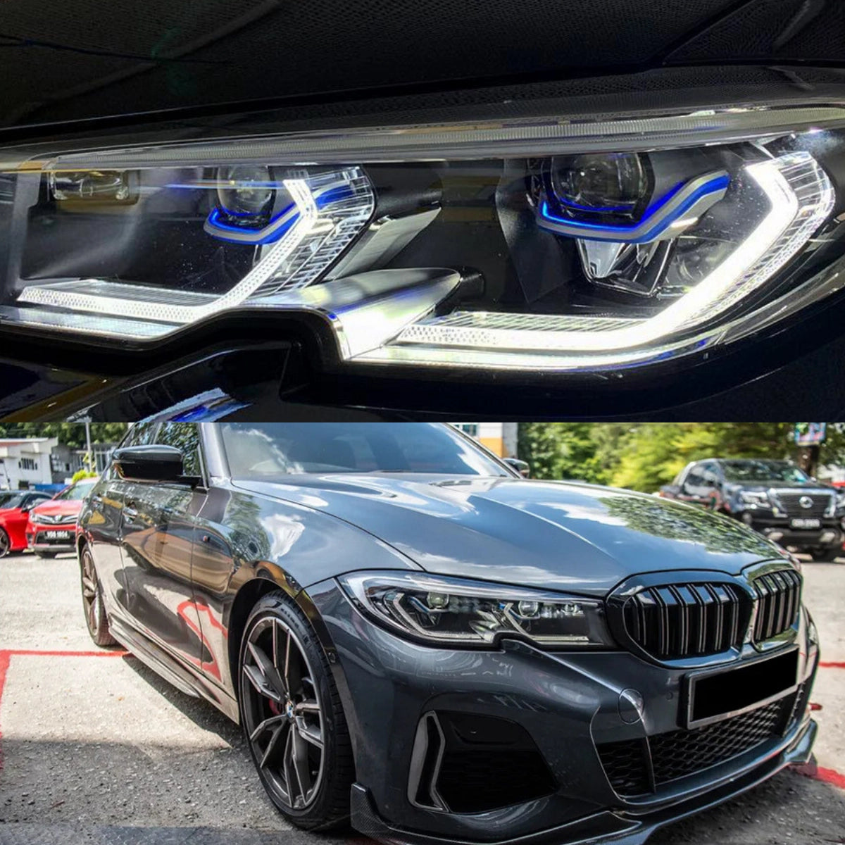 Full LED Headlights for 2019-2022 BMW 3 Series G20 Pre-LCI | Dual-Color DRL, Plug & Play