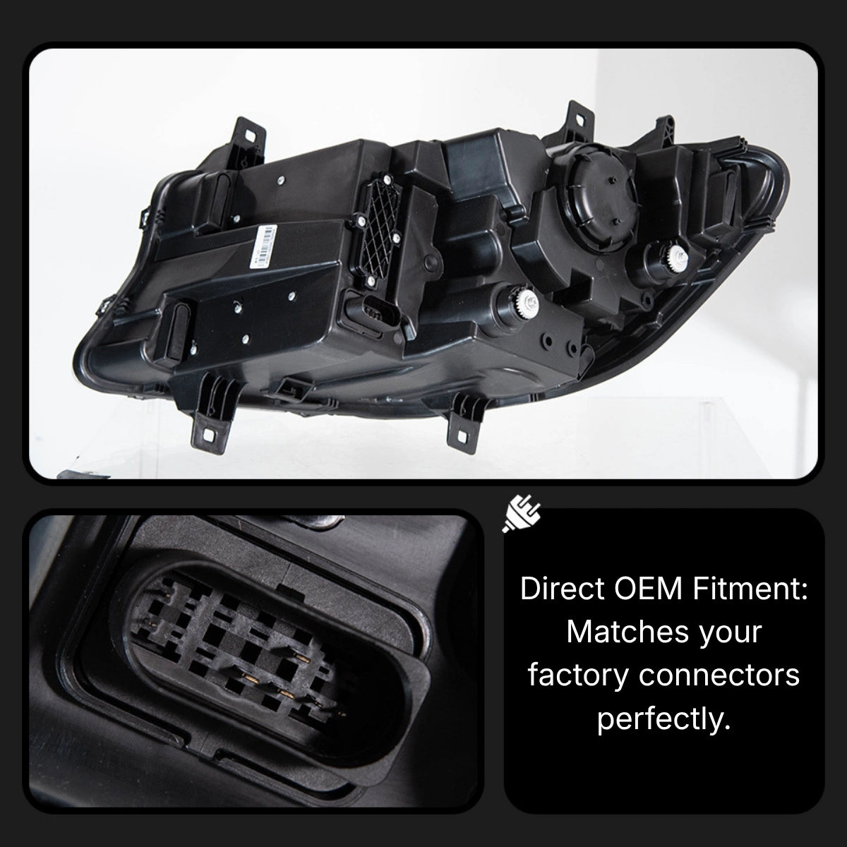 Full-LED-Scheinwerfer für Mercedes Sprinter W907/W910 ab 2019 | Nur Halogen ab Werk