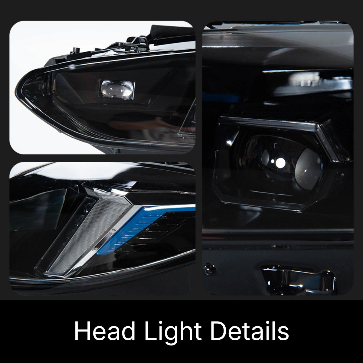Full LED Headlights for 2021+ BMW 4 Series G22 & M4 G82 | Fang-Style Tri-Color DRL, Sequential Signals