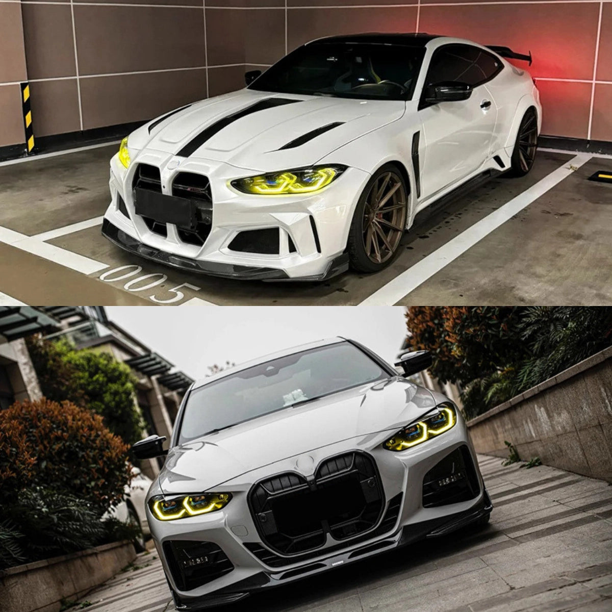 Full LED Headlights for 2021+ BMW 4 Series G22 & M4 G82 | Tri-Color DRL, Sequential Signals