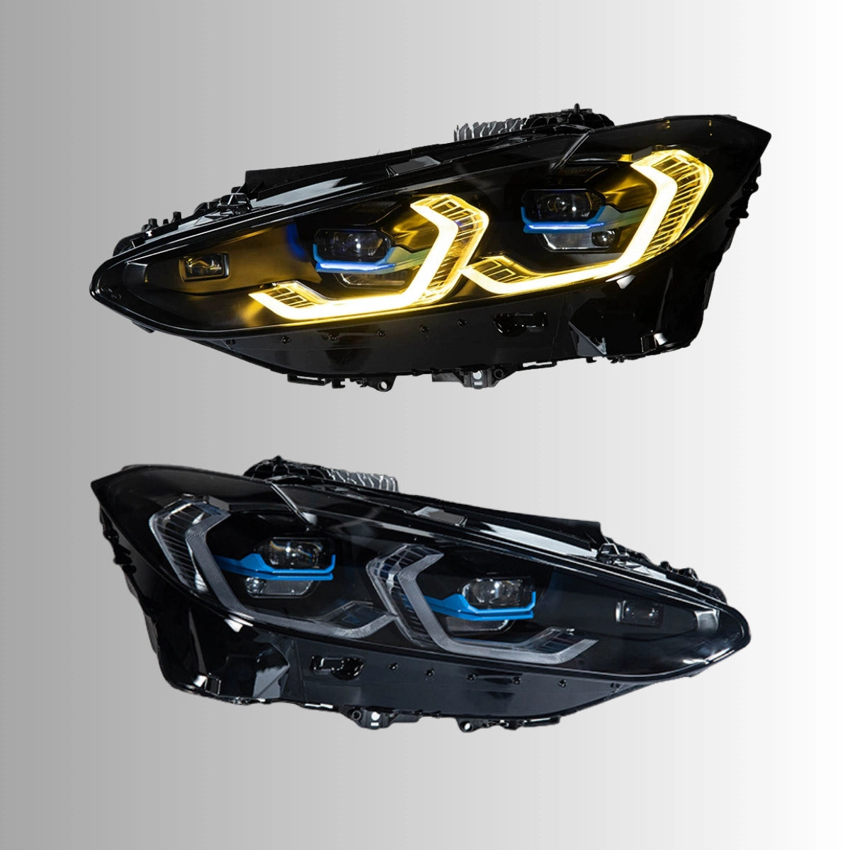 Full LED Headlights for 2021+ BMW 4 Series G22 & M4 G82 | Tri-Color DRL, Sequential Signals