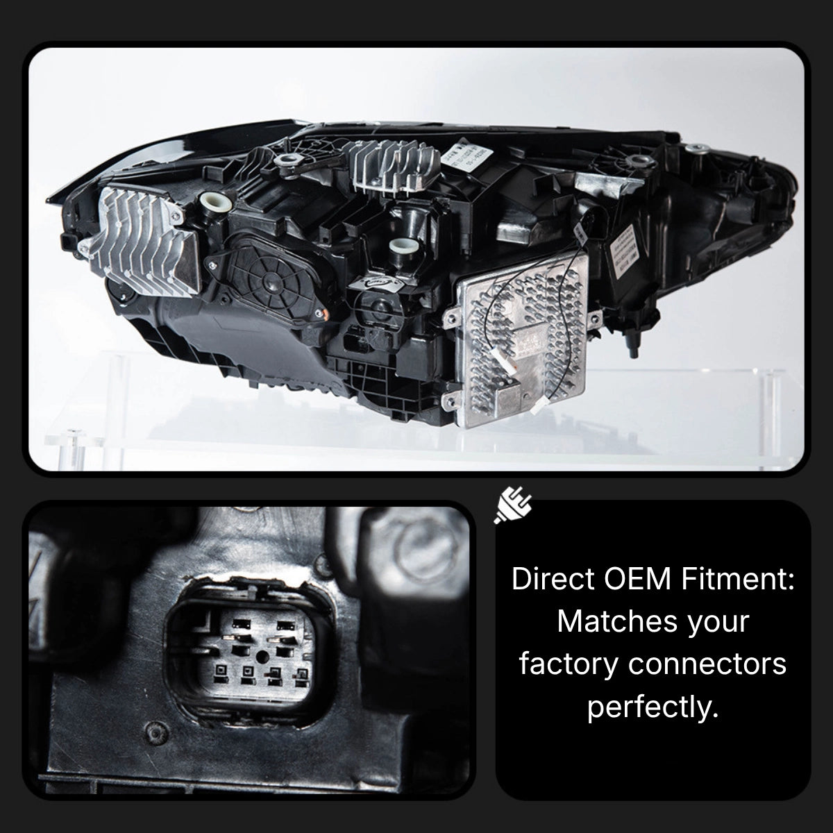 Full LED Headlights for 2021+ BMW 4 Series G22 & M4 G82 | Tri-Color DRL, Sequential Signals