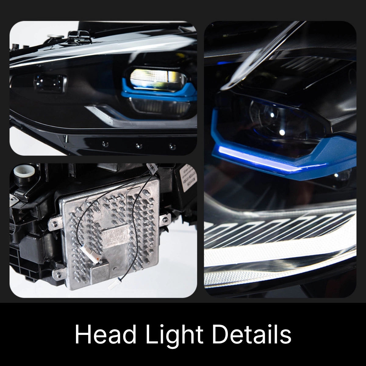 Full LED Headlights for 2021+ BMW 4 Series G22 & M4 G82 | Tri-Color DRL, Sequential Signals