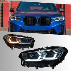 Full LED Headlights for 2022-2024 BMW X3 G01 LCI | Dual-Color DRL, Sequential Signals, Plug & Play