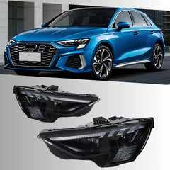 Full LED Headlights for 2022+ Audi A3 S3 (8Y) | Dynamic Start-Up Animation, Sequential Signals
