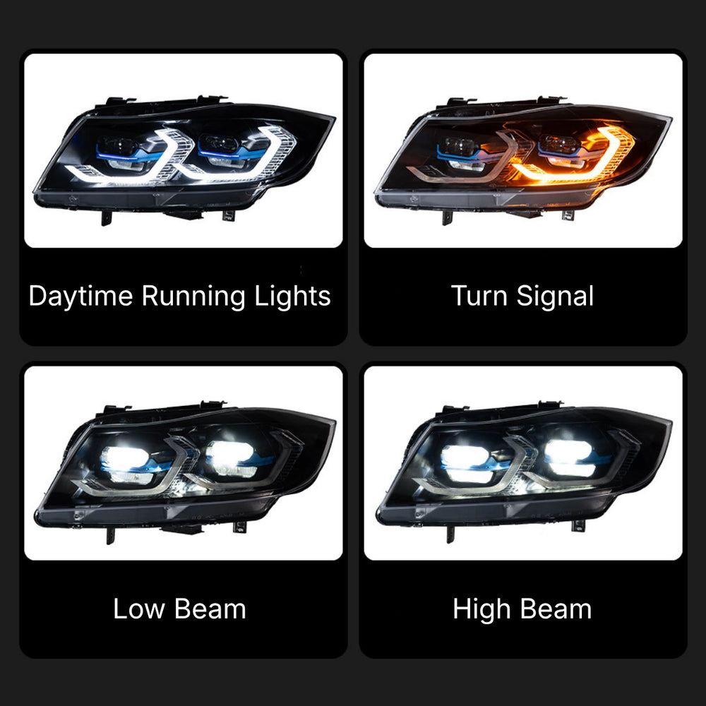 FullLEDHeadlightsforBMW3-SeriesE90E91_2006-2011_SwitchbackDRL_SequentialSignals_5 - NOXBEAM