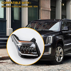 FullLEDHeadlightsforCadillacEscalade_ESV_2015-2020_Sequential_DRL_4 - NOXBEAM