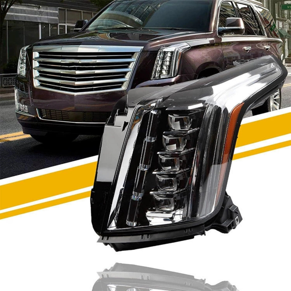 FullLEDHeadlightsforCadillacEscalade_ESV_2015-2020_Sequential_DRL_7 - NOXBEAM