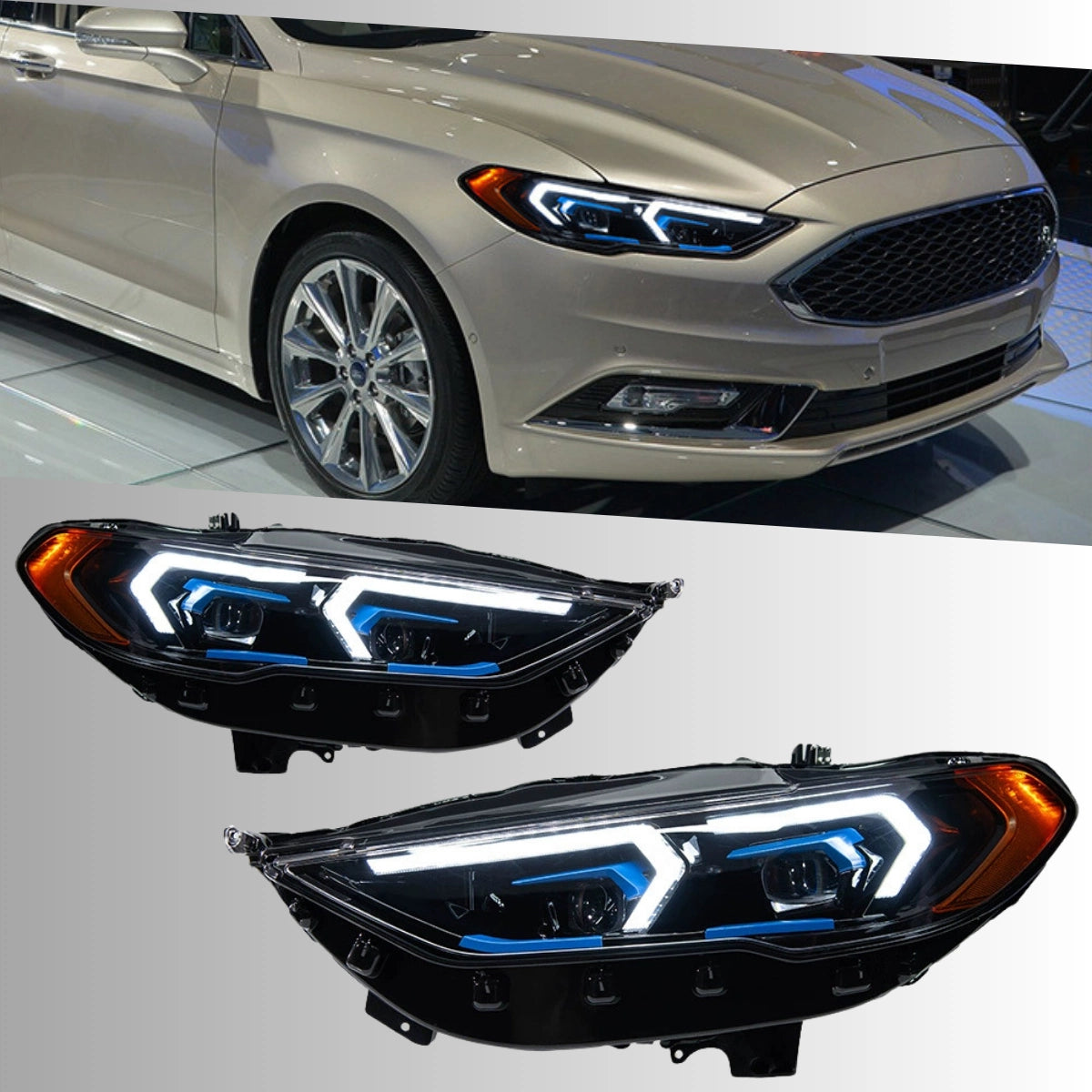 FullLEDHeadlightsforFordFusion_2013-2016_SequentialTurnSignals_DRL_2 - NOXBEAM
