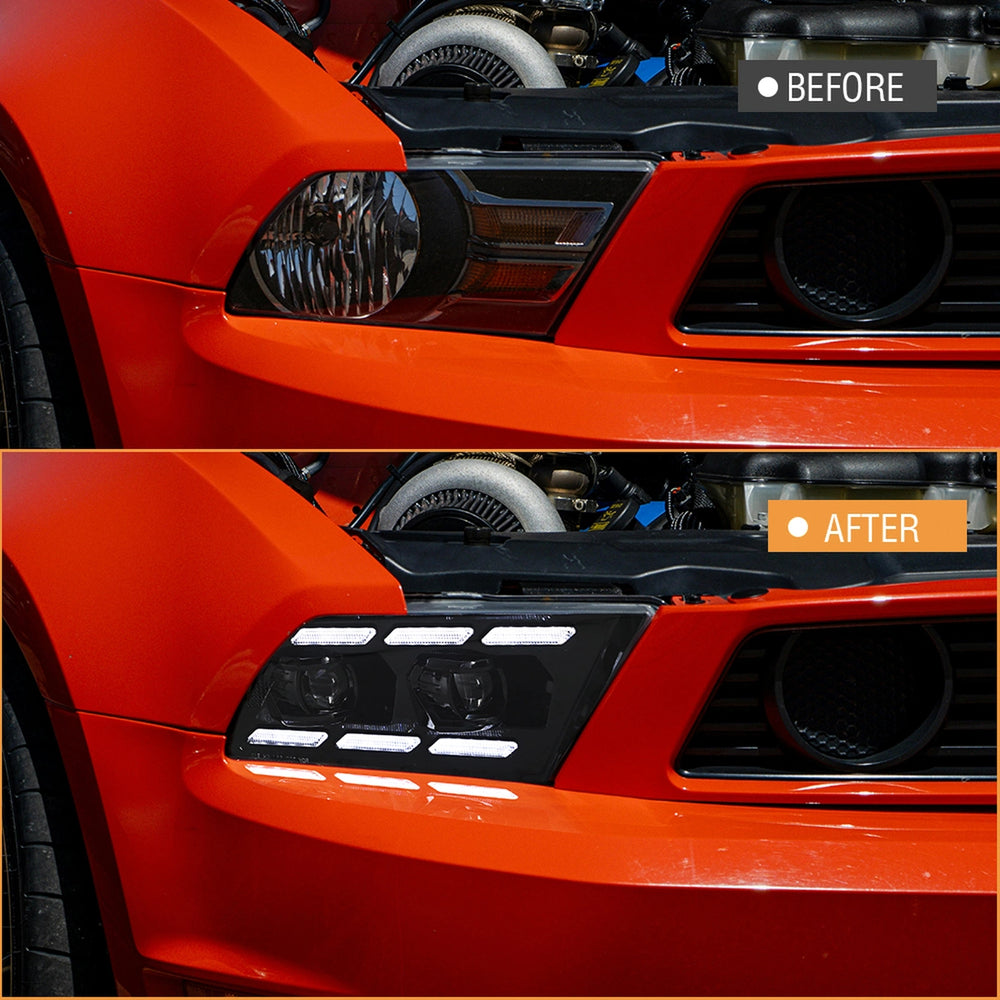 FullLEDHeadlightsforFordMustangS197_2010-2014_WhiteDRL_SequentialSignals_Plug_Play_5 - NOXBEAM