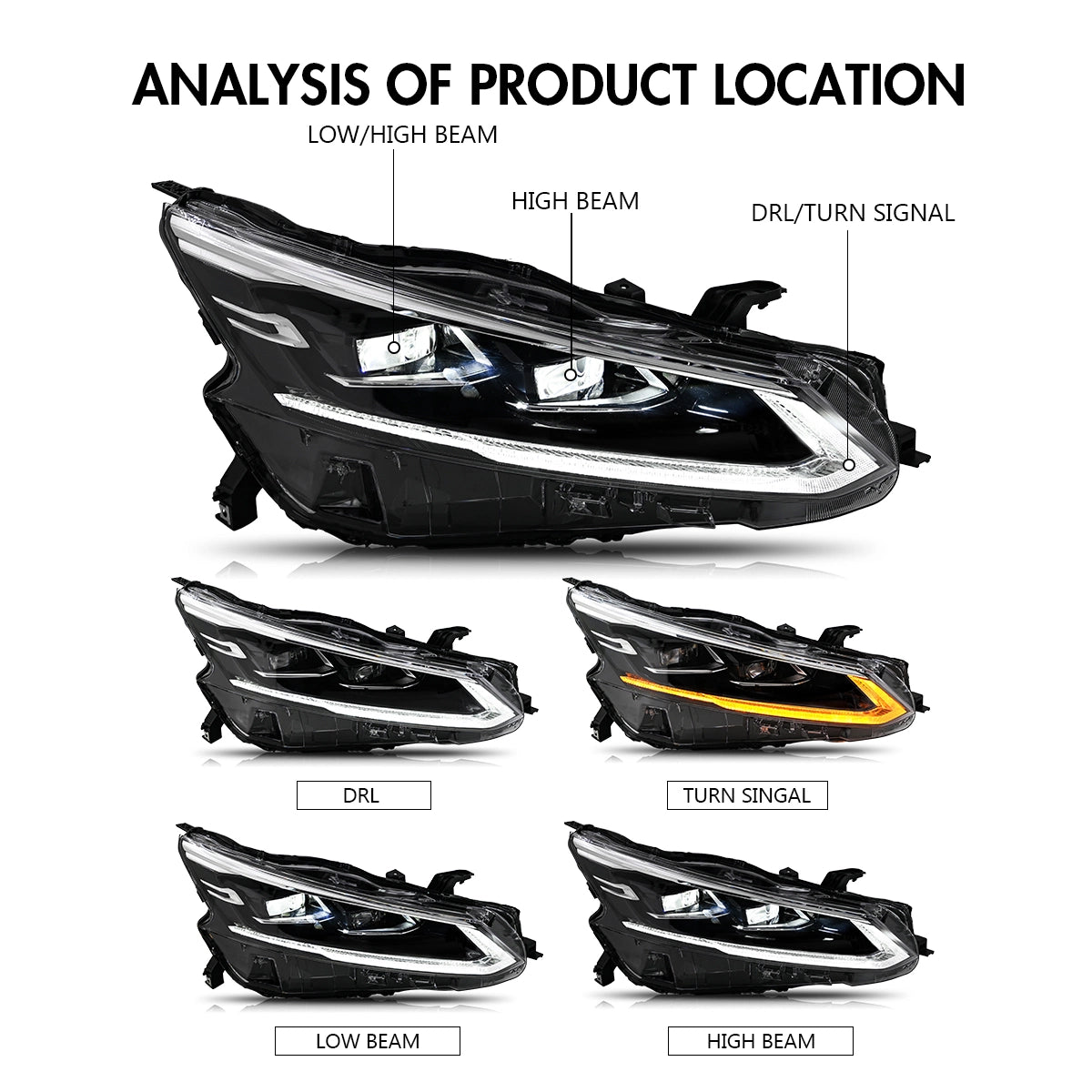FullLEDHeadlightsforNissanAltima_2019-2025_DualProjectorSequentialSignals_DRL_2 - NOXBEAM