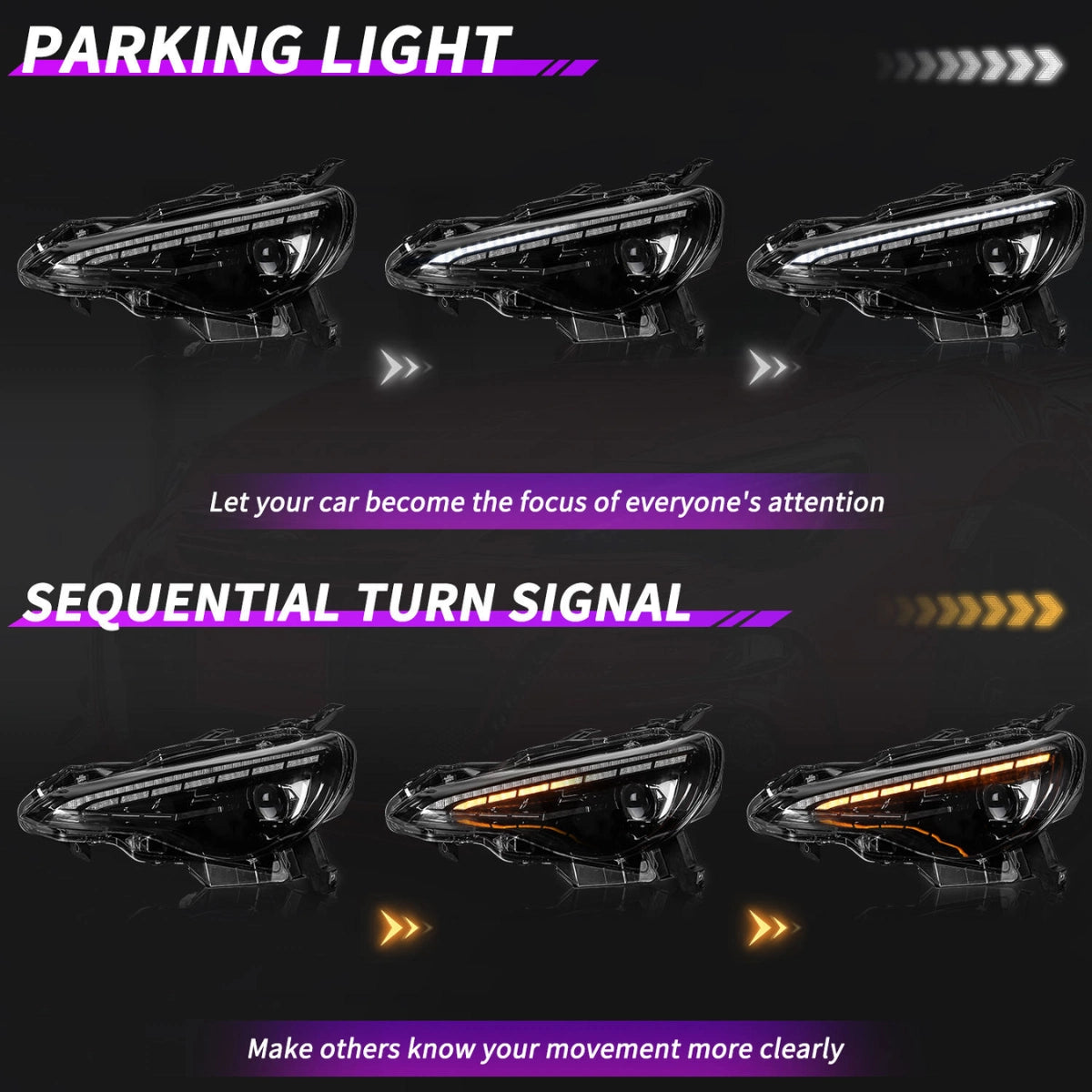 FullLEDHeadlightsforSubaruBRZScionFR-SToyota86_2013-2020_StartupAnimation_DRL_Plug_Play_5 - NOXBEAM