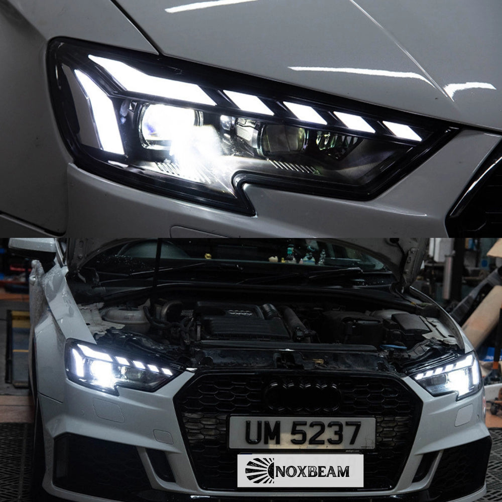 FullLEDProjectorHeadlightsforAudiA3S38V_2013-2020_RS5Style_SequentialDRL_Signals_1 - NOXBEAM