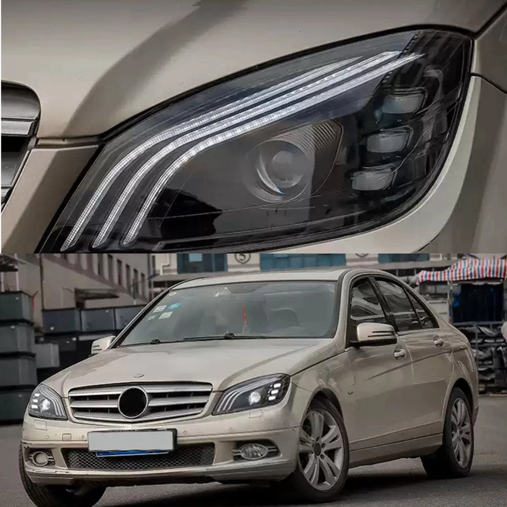 FullLEDProjectorHeadlightsforMercedesC-ClassW204C300C350_2008-2011_Plug_PlayUpgrade_1 - NOXBEAM