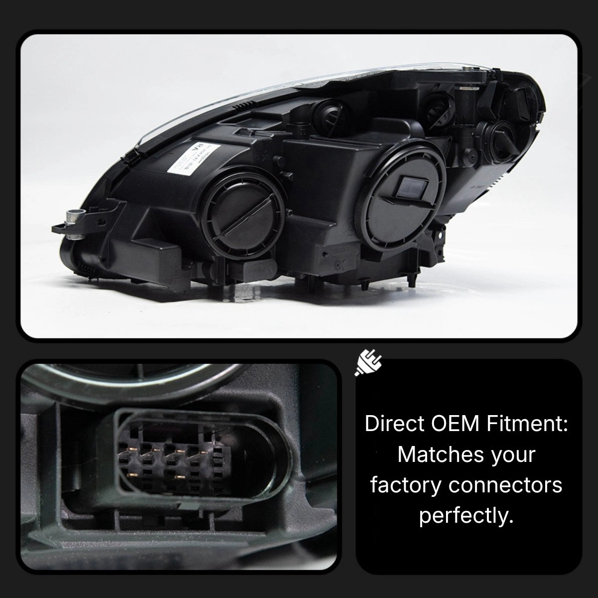 FullLEDProjectorHeadlightsforMercedesC-ClassW204C300C350_2008-2011_Plug_PlayUpgrade_5 - NOXBEAM