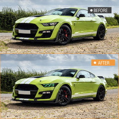 Full LED RGB Headlights for 2015-2017 Ford Mustang S550 | RGB DRL, Sequential Turn Signals, Plug & Play