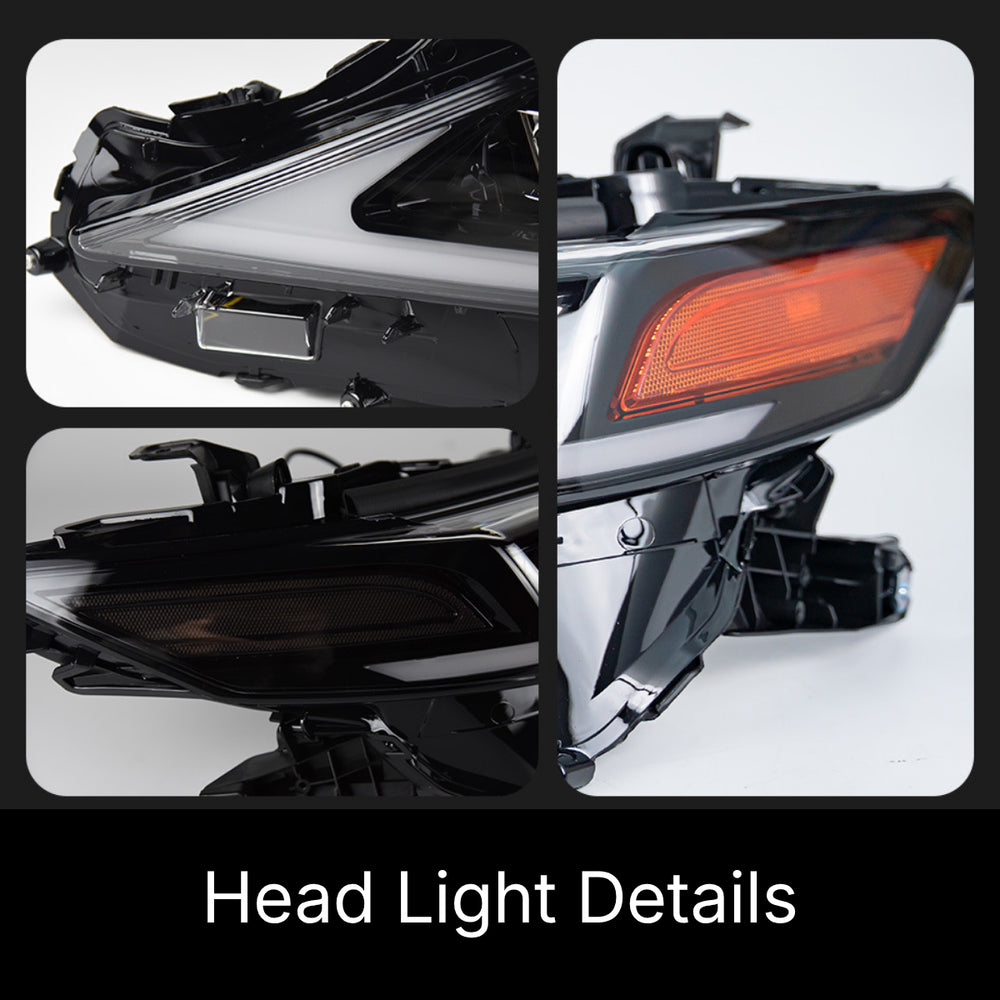 FullLEDTripleProjectorHeadlightsforToyotaCamry_2018-2023_WhiteDRLandDynamicSignals_7 - NOXBEAM