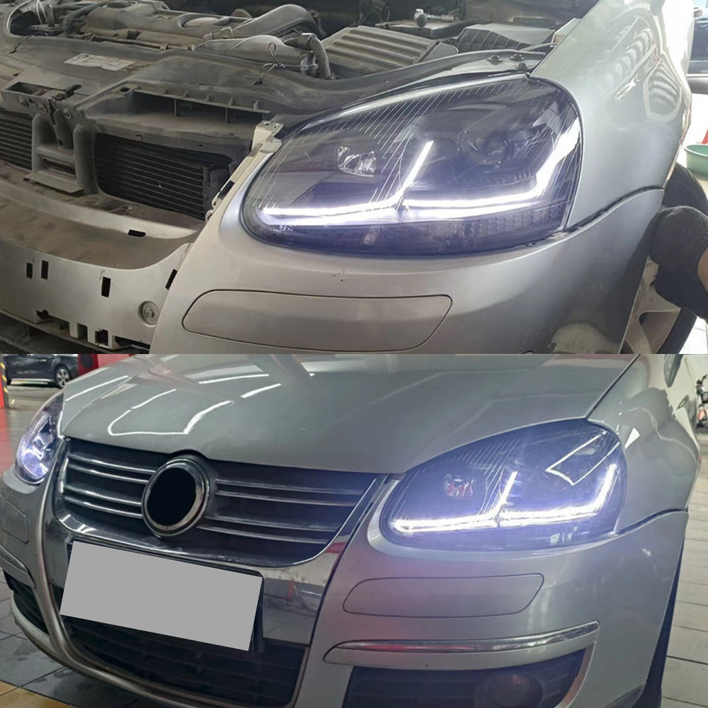 LEDHeadlightAssemblyforVWGolfGTIMK5_2006-2009_DualColorDRL_Plug_Play_1 - NOXBEAM
