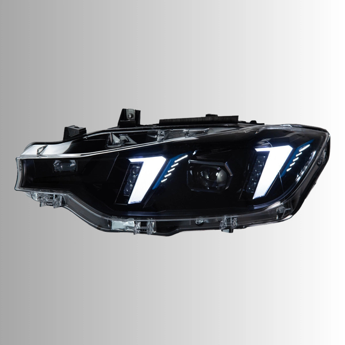 LED Headlight for BMW 3 Series F30/F31 (2012-2018) | Aggressive G-Style Fang Switchback DRL, Sequential, Plug & Play