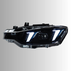 LED Headlight for BMW 3 Series F30/F31 (2012-2018) | Aggressive G-Style Fang Switchback DRL, Sequential, Plug & Play