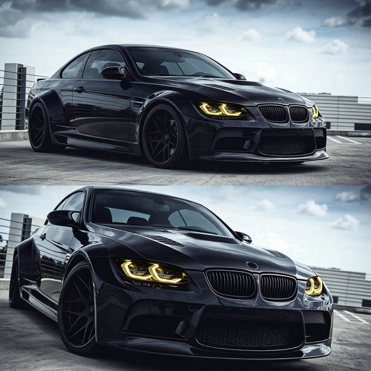 LED Headlights for 2007-2010 BMW 3 Series E92/E93 Pre-LCI | Dual-Color DRL, LED Signals, Plug & Play