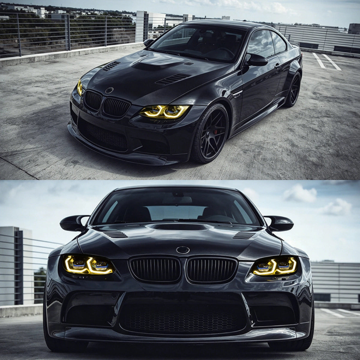 LED Headlights for 2007-2010 BMW 3 Series E92/E93 Pre-LCI | Dual-Color DRL, LED Signals, Plug & Play