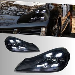 LED Headlights for 2007-2010 Porsche Cayenne 957 S GTS Turbo | White DRL, Plug & Play