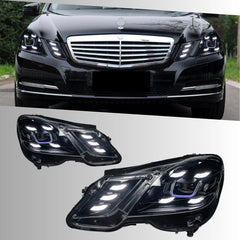 LED Headlights for 2010-2013 Mercedes W212 Pre-Facelift E350 E550 | White DRL, Plug & Play