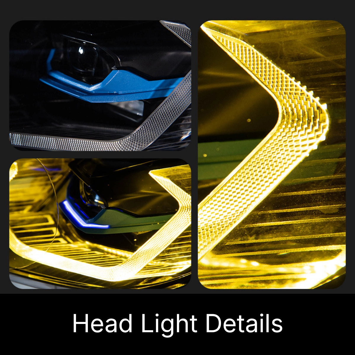 LED Headlights for 2011-2013 BMW 3 Series E92 E93 LCI | Dual-Color DRL, LED Turn Signals, Plug & Play