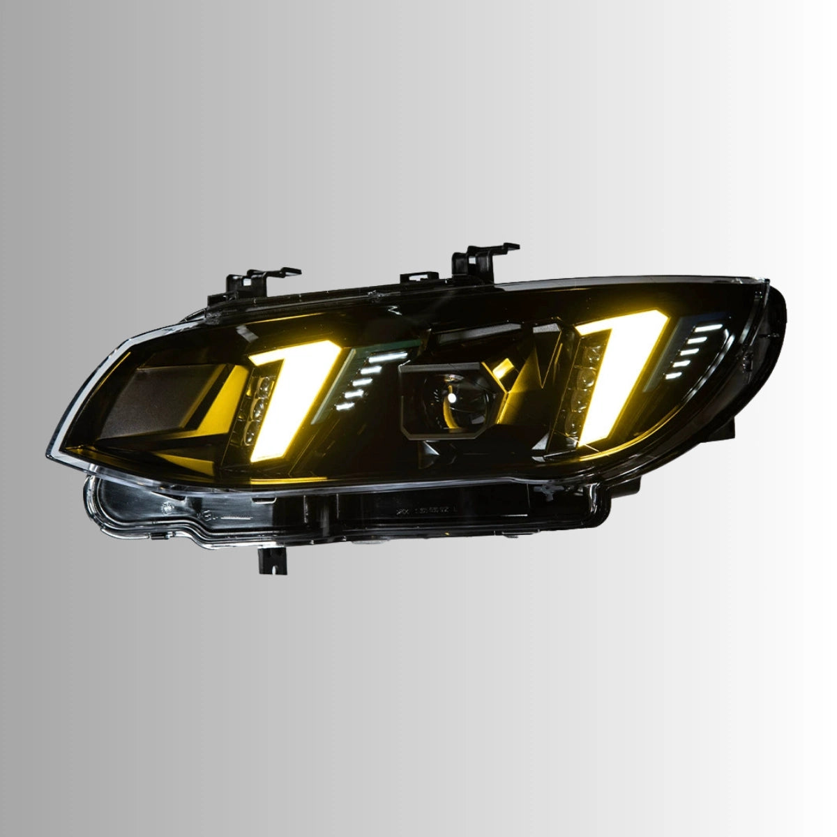 LED Headlights for 2011-2013 BMW 3 Series E92/E93 LCI | G-Style Dual-Color Fang DRL, Plug & Play