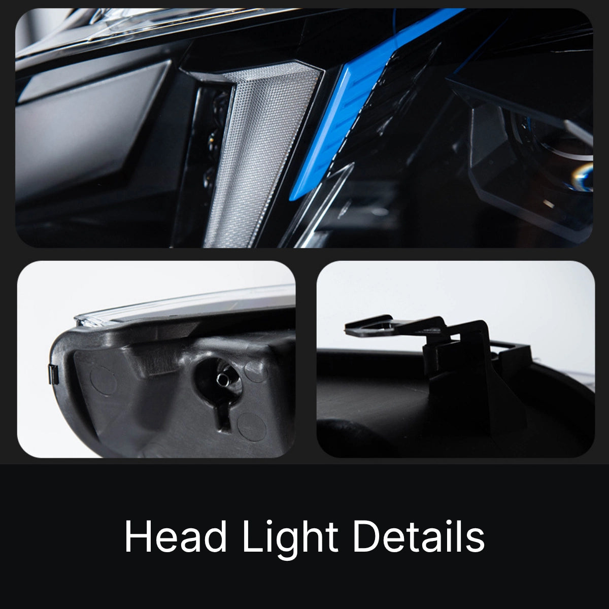 LED Headlights for 2011-2013 BMW 3 Series E92/E93 LCI | G-Style Dual-Color Fang DRL, Plug & Play