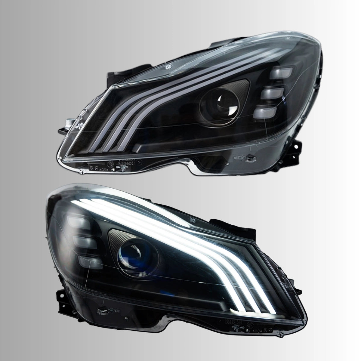 LED Headlights for 2012-2014 Mercedes W204 Facelift C250 C300 C350 | Start-Up Animation, Plug & Play