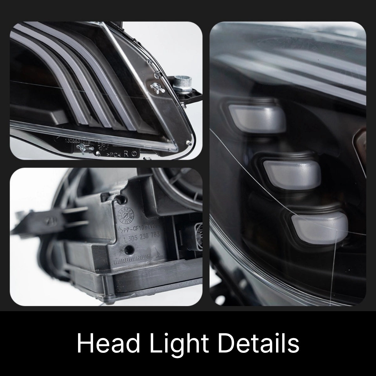 LED Headlights for 2012-2014 Mercedes W204 Facelift C250 C300 C350 | Start-Up Animation, Plug & Play