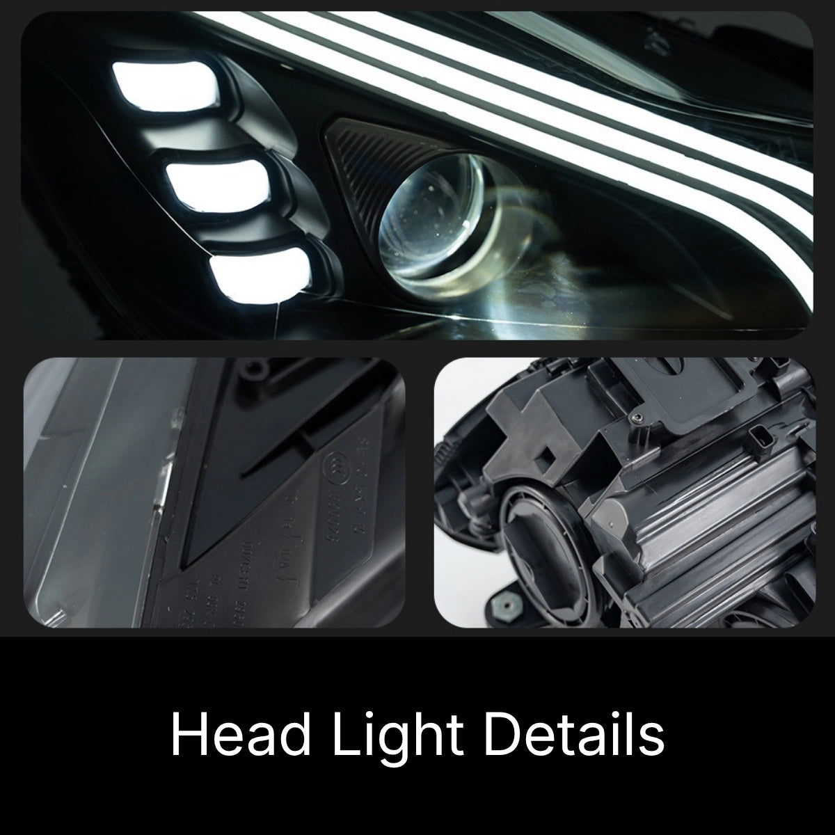 LED Headlights for 2012-2014 Mercedes W204 Facelift C250 C300 C350 | Start-Up Animation, Plug & Play