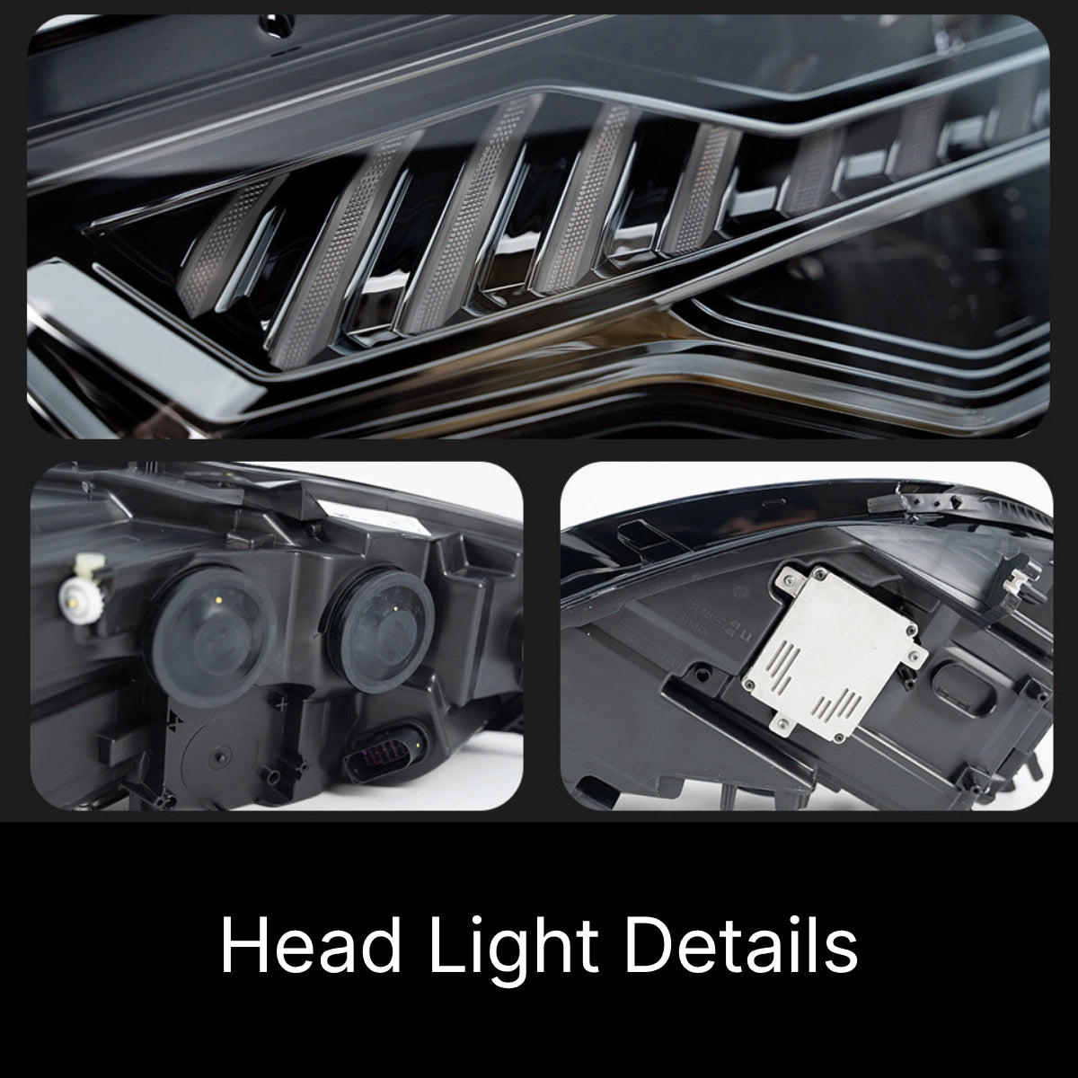 LED Headlights for 2012-2015 Audi A6 C7 Pre-Facelift | RS-Style, Start-Up Animation, White DRL, Plug & Play