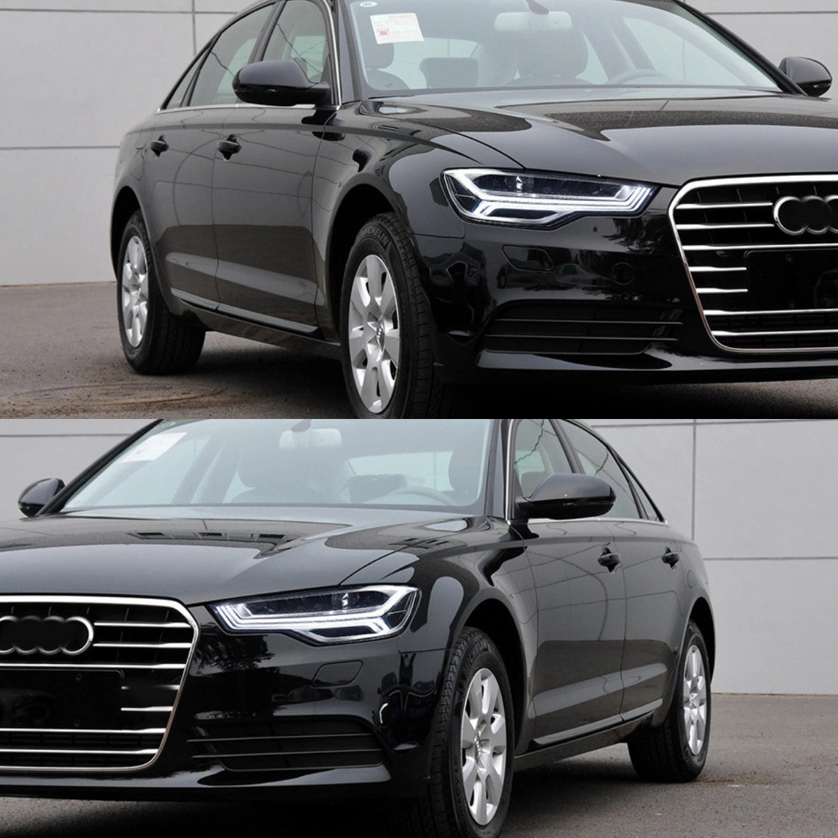 LED Headlights for 2012-2015 Audi A6 C7 Pre-Facelift | Start-Up Animation, White DRL, Plug & Play