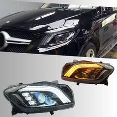 LED-Scheinwerfer für 2012-2015 Mercedes W166 Vorfacelift ML350/ML550 | Startanimation, sequentieller Blinker