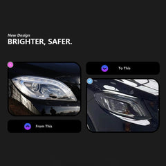 LED-Scheinwerfer für 2012-2015 Mercedes W166 Vorfacelift ML350/ML550 | Startanimation, sequentieller Blinker