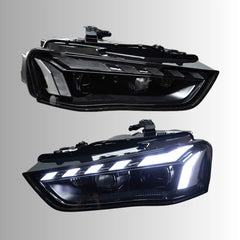 LED Headlights for 2013-2016 Audi A4 B8.5 Facelift (Non-Adaptive) | RS-Style, Start-Up Animation, White DRL, Plug & Play