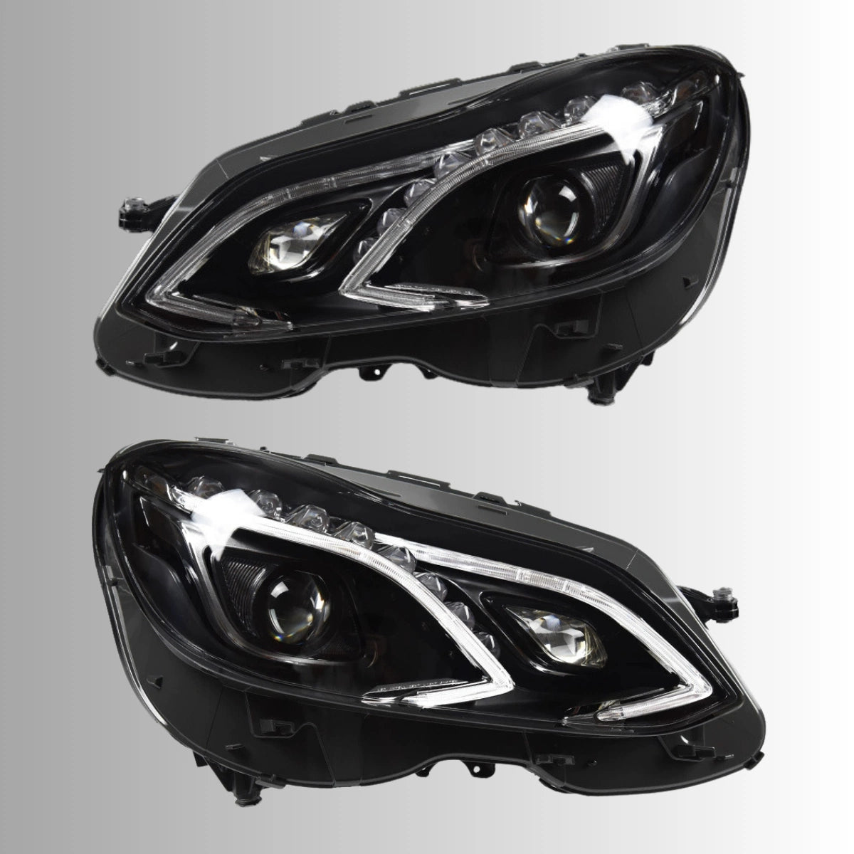LED Headlights for 2014-2016 Mercedes W212 Facelift E350 E400 E550 | White DRL, Plug & Play