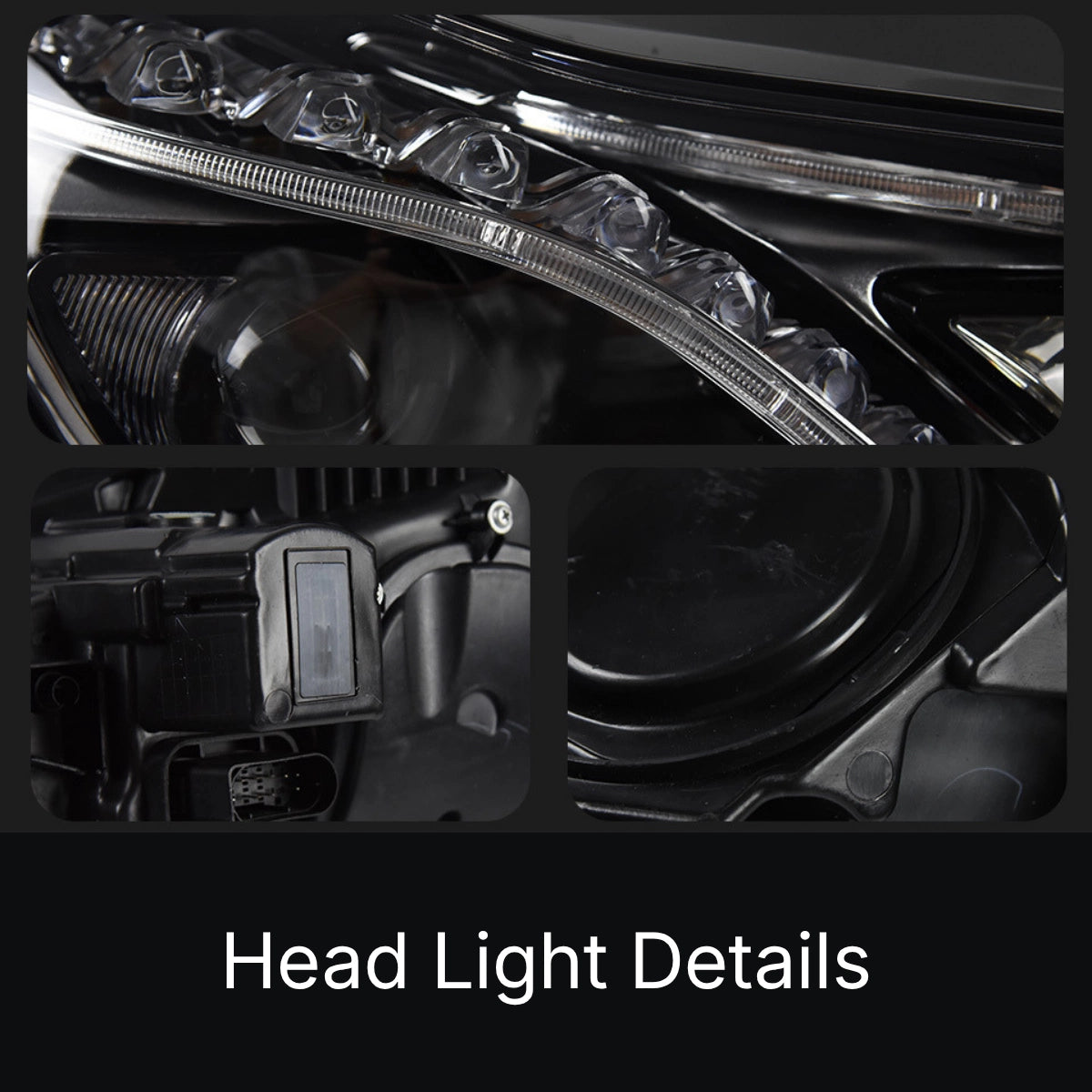 LED Headlights for 2014-2016 Mercedes W212 Facelift E350 E400 E550 | White DRL, Plug & Play