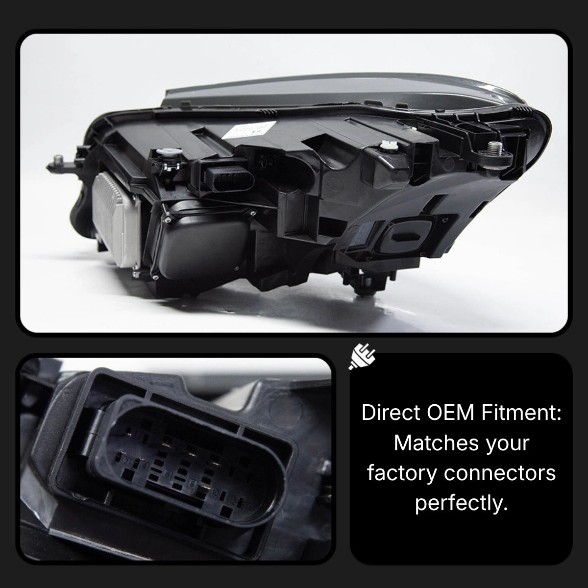 LED-Scheinwerfer für 2014-2017 Mercedes W222 Vorfacelift S550/S600 | Startanimation, sequentieller Blinker