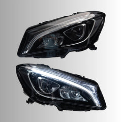 LED Headlights for 2014-2019 Mercedes-Benz CLA C117/W117 | Start-Up Animation, White DRL, Plug & Play