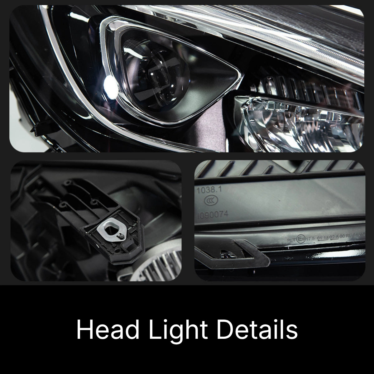 LED Headlights for 2014-2019 Mercedes-Benz CLA C117/W117 | Start-Up Animation, White DRL, Plug & Play