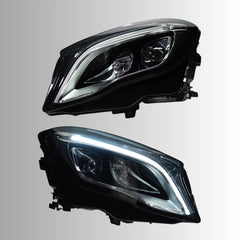 LED-Scheinwerfer für 2015-2020 Mercedes-Benz GLA X156 | Nur Halogen ab Werk, Startanimation