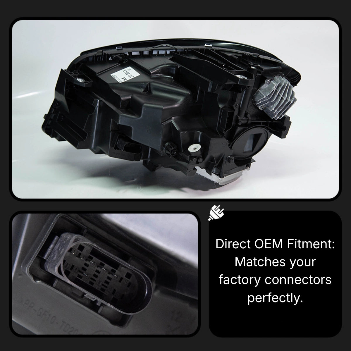 LED-Scheinwerfer für 2015-2020 Mercedes-Benz GLA X156 | Nur Halogen ab Werk, Startanimation