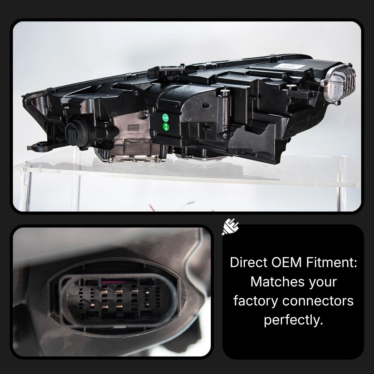 LED Headlights for 2017-2019 Audi A4 8W B9 Pre-Facelift | RS-Style, Start-Up Animation, White DRL, Plug & Play