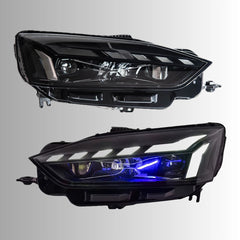 LED Headlights for 2018-2020 Audi A5 S5 F5 Pre-Facelift | RS-Style, Start-Up Animation, White DRL, Plug & Play