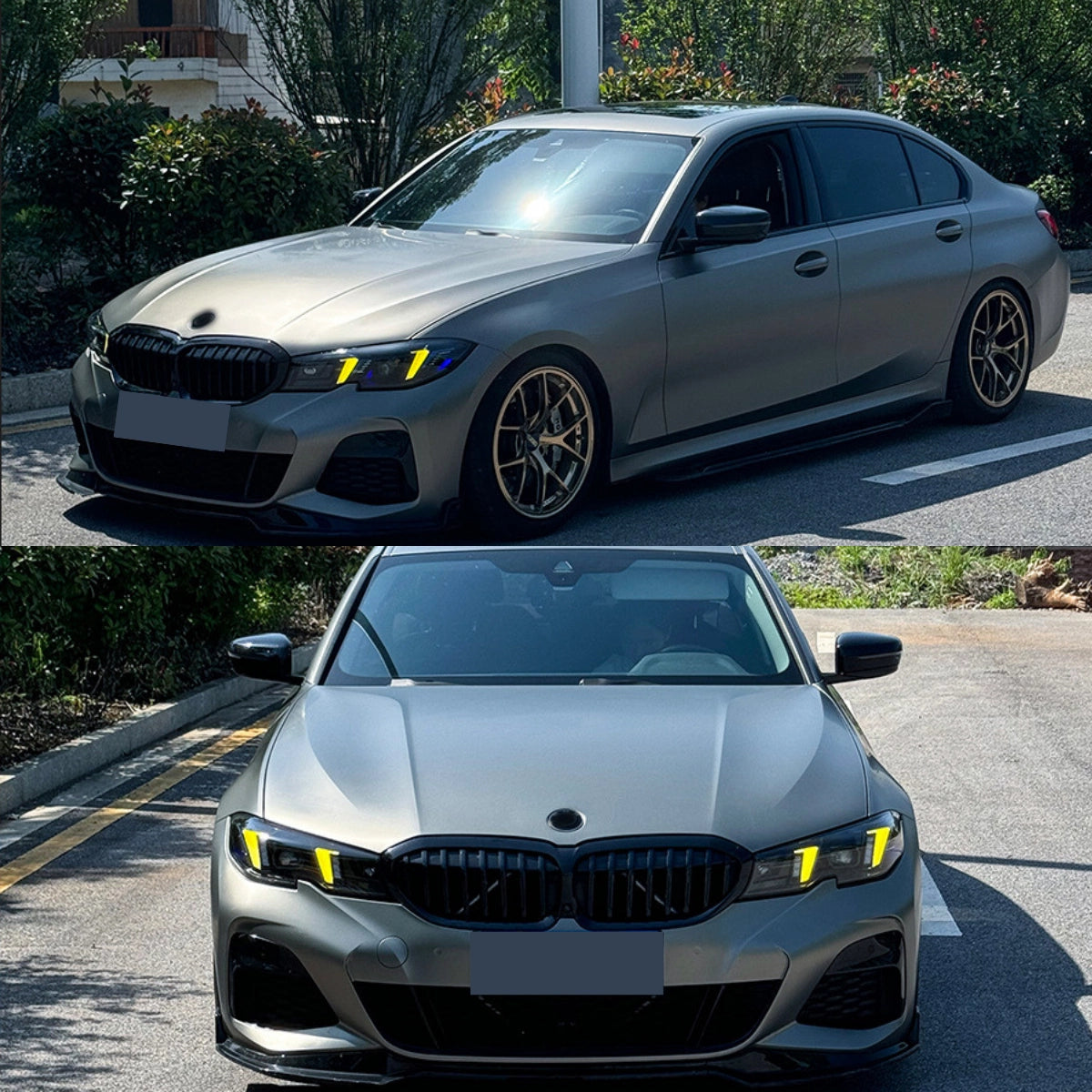 LED Headlights for 2019-2022 BMW 3 Series G20 Pre-LCI | Dual-Color Fang DRL, Plug & Play