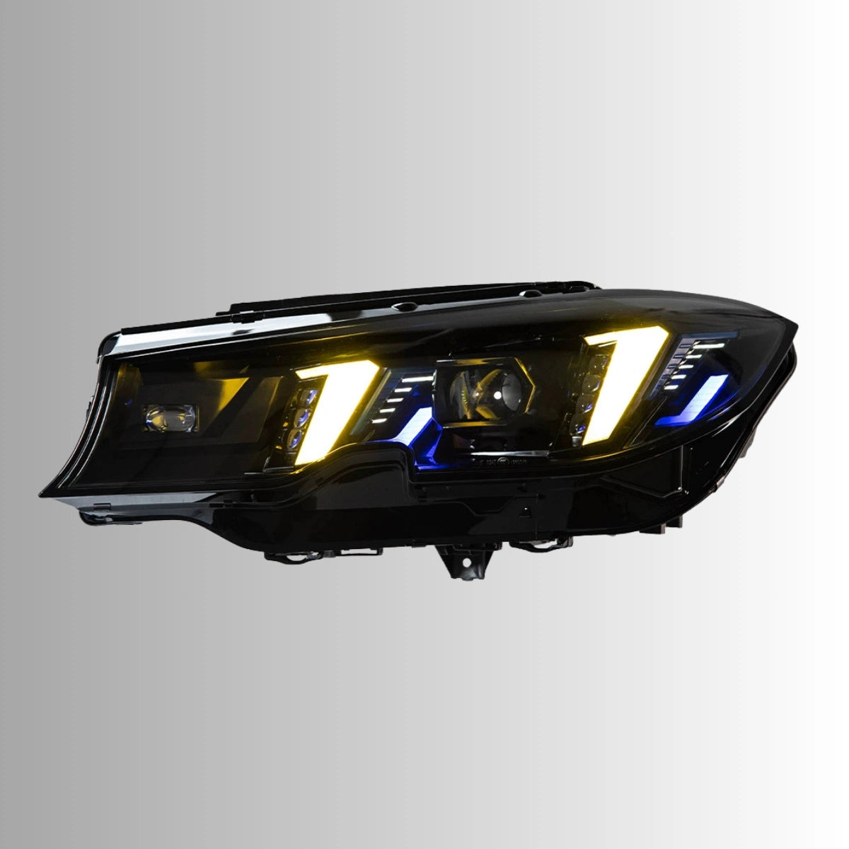 LED Headlights for 2019-2022 BMW 3 Series G20 Pre-LCI | Dual-Color Fang DRL, Plug & Play